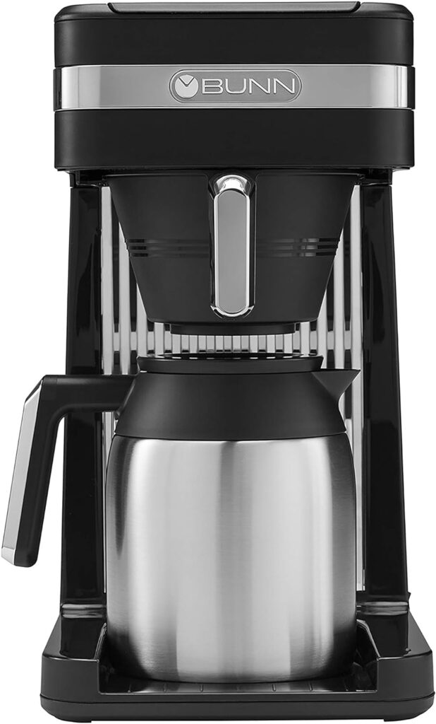 BUNN 55200 CSB3T Speed Brew Platinum Thermal Coffee Maker Stainless Steel, 10-Cup, Black