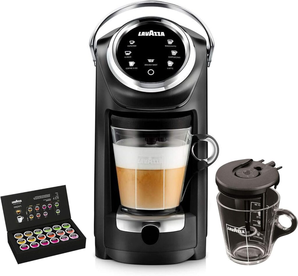 Lavazza Expert Coffee Bundle Classy Plus All-In-One Machine LB 400 + 1 Welcome Kit Pack of 36 Mixed Capsules + 1 Extra Vessel