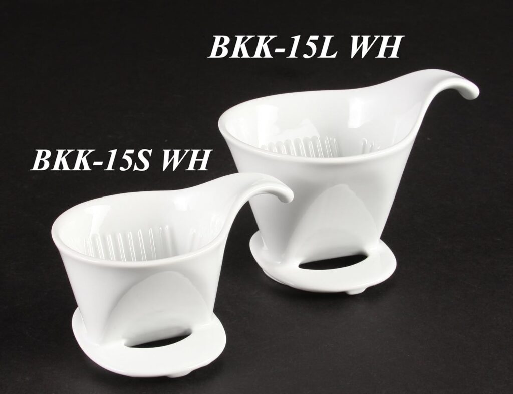 ZERO JAPAN Ceramic Coffee Dripper for #2 or #4 paper filter - Drip Cone Brewer - White
